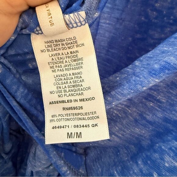 BECCA Beach Date Ultramarine Sleeveless Romper Cover-Up Blue Medium NWT - Picture 11 of 11